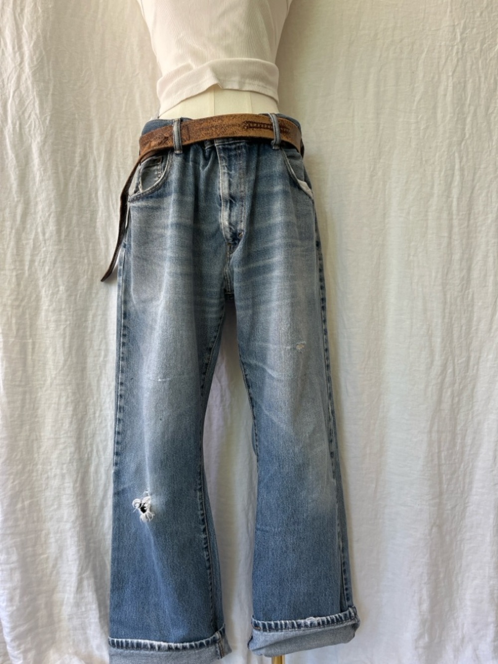 Levi's 517 Bootcut Jeans W38
L32 Light Wash Relaxed Baggy Fit 90s